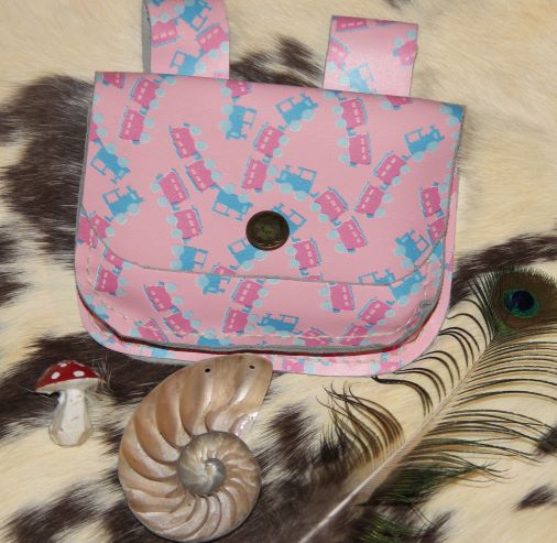 Gürteltasche rosa Eisenbahn